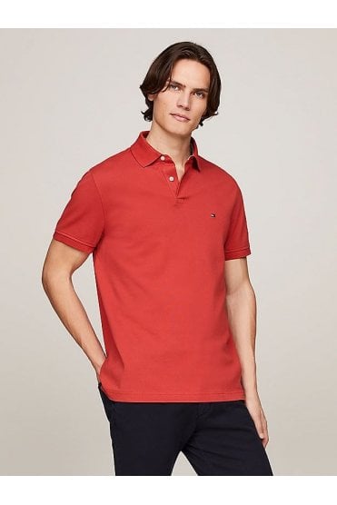 1985 TH Flex Organic Cotton Polo – Terra Red