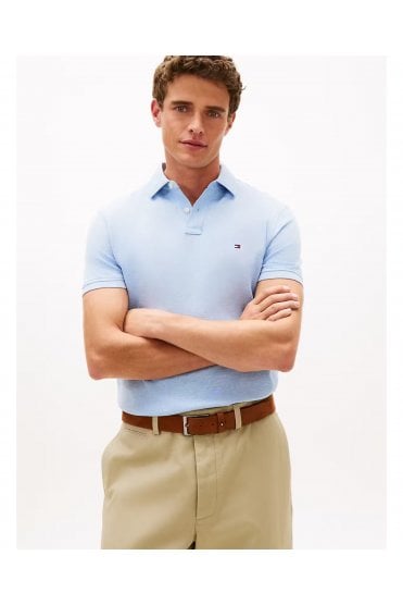 1985 TH Flex Organic Cotton Polo – Vessel Blue Heather