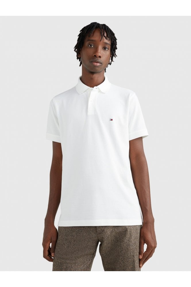 1985 TH Flex Organic Cotton Polo - White