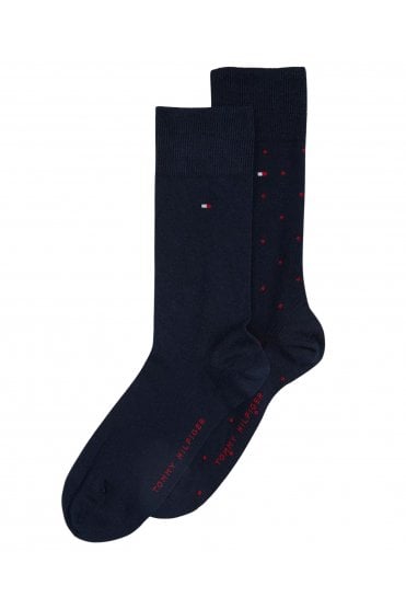2-Pack Polka Dot Socks – Navy