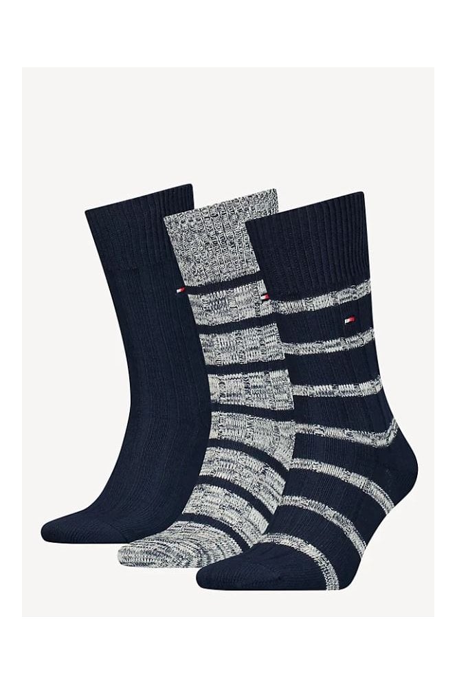 3-Pack Classics Mouliné Socks Gift Box – Navy