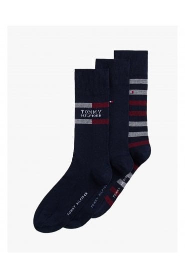 3-Pack Socks Gift Box – Navy