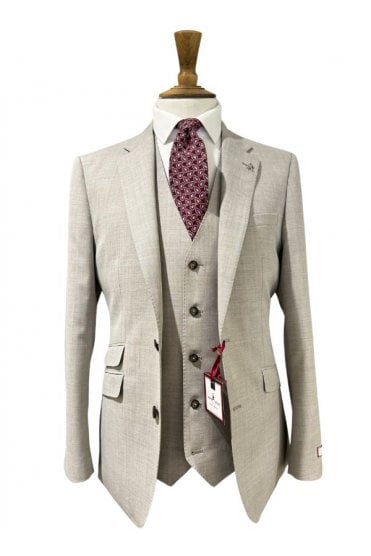 3 Piece Mayfair Suit – Stone
