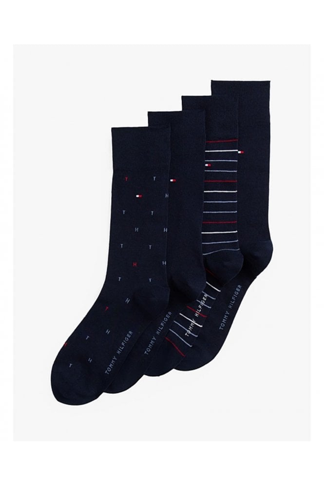 4-Pack Socks Gift Box – Navy