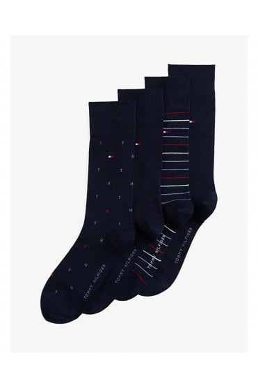 4-Pack Socks Gift Box – Navy