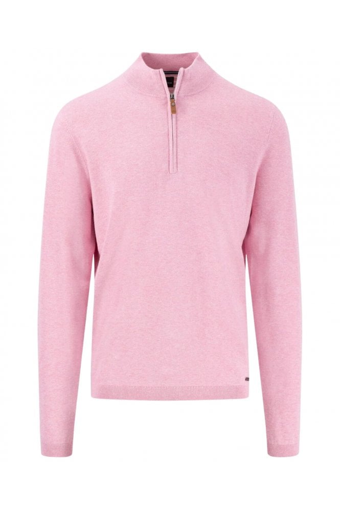 Air Cotton 1/4 Zip Knit – Peony
