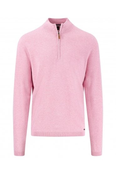 Air Cotton 1/4 Zip Knit – Peony