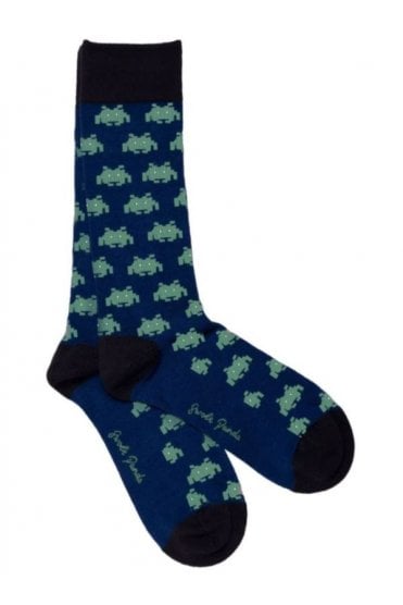 Alien Bamboo Socks – Navy