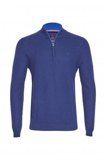Aran 1/4 Zip Jumper – Ink