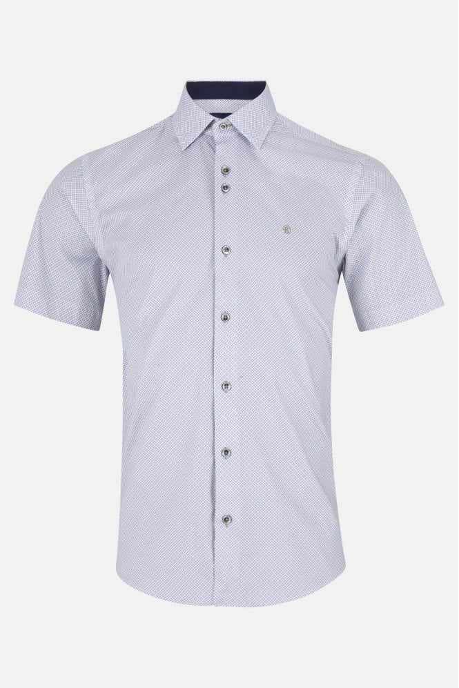 Barker Short Sleeve Casual Shirt – Coffee