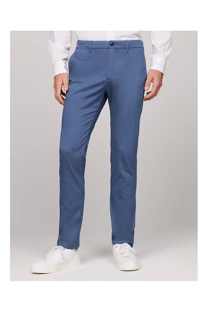 Bleecker Slim Straight Chinos – Aegean Sea