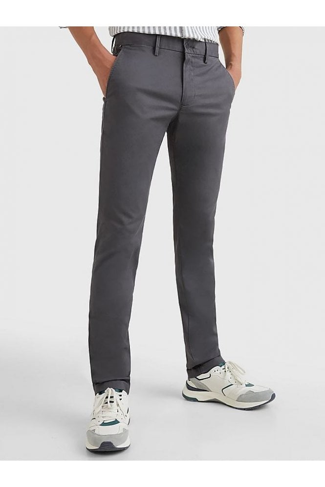 Bleecker Stretch Cotton Chinos - Dark Ash