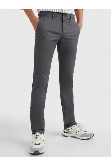 Bleecker Stretch Cotton Chinos - Dark Ash