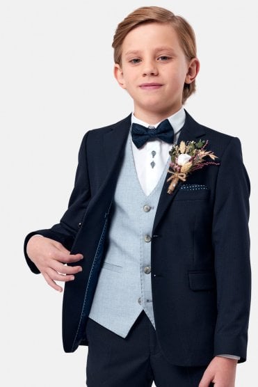 Boys Albert Waistcoat – Sky
