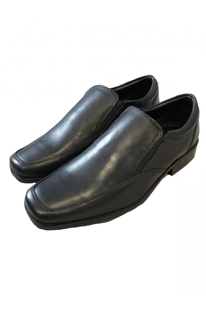 Boys Black Slip On