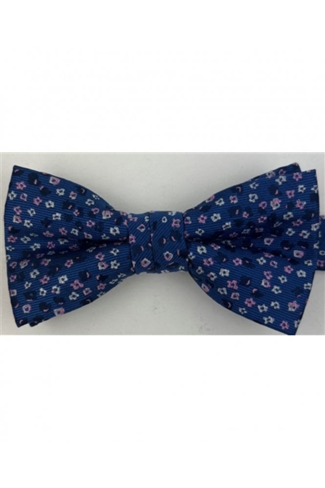 Boys Floral Bow Tie and Pocket Square Set – Blue