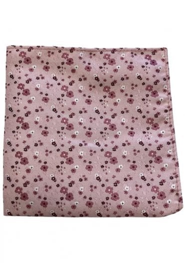 Boys Floral Pocket Square - Pink