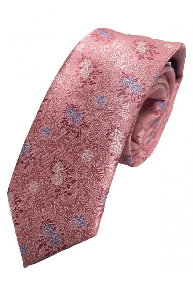 Boys Floral Tie - Pink