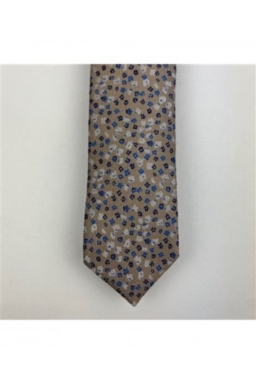Boys Floral Tie & Pocket Square Set – Taupe