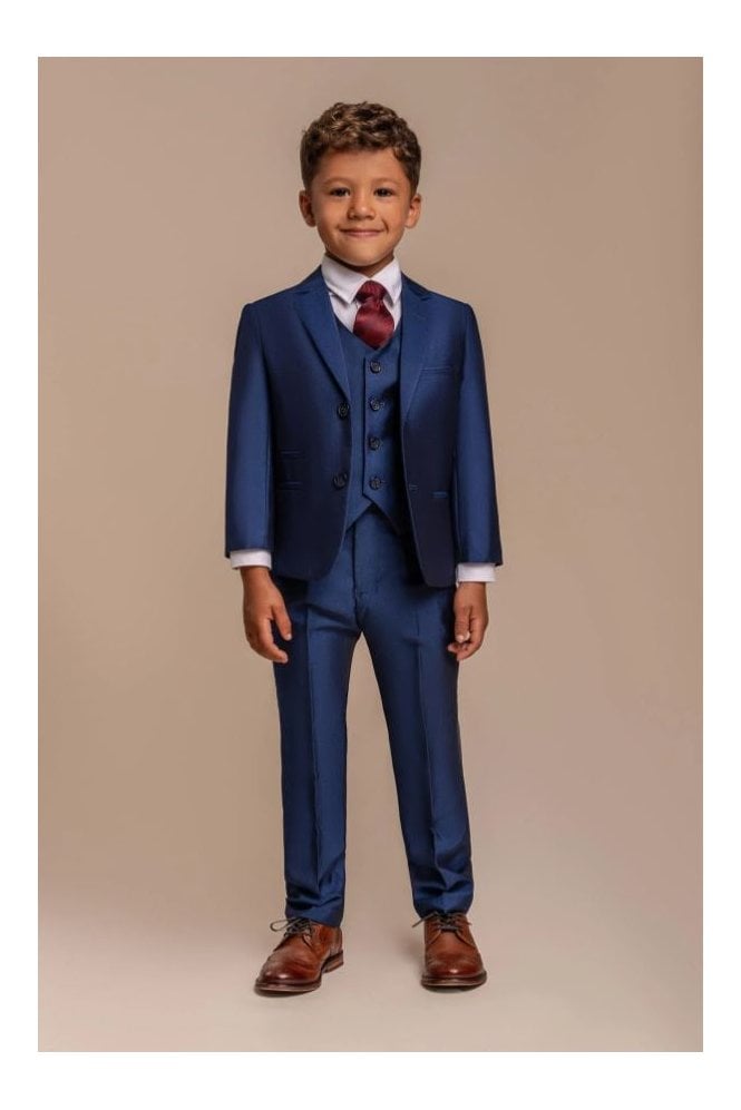 Boys Ford 3 Piece Suit - Royal Blue
