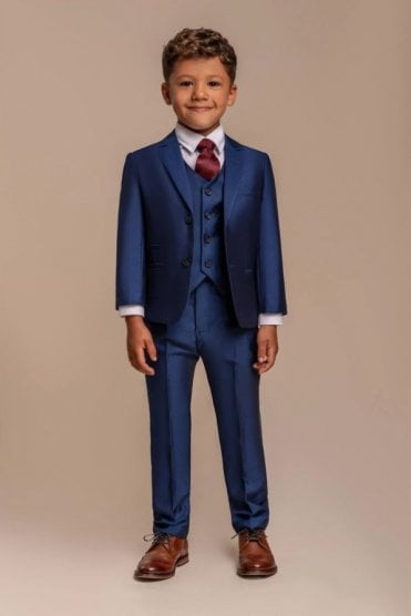 Boys Ford 3 Piece Suit - Royal Blue