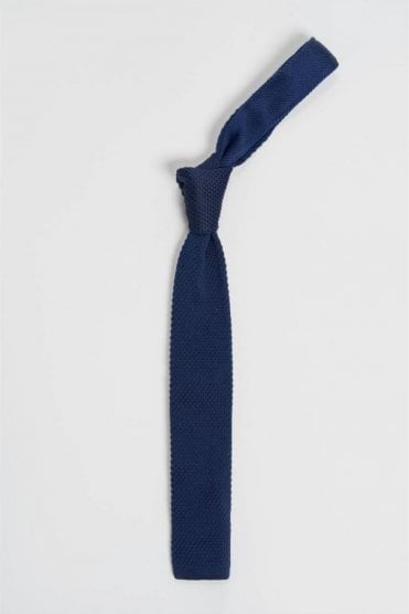 Boys Knitted Tie Set – Navy