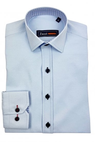 Boys Long Sleeve Formal Shirt – Blue