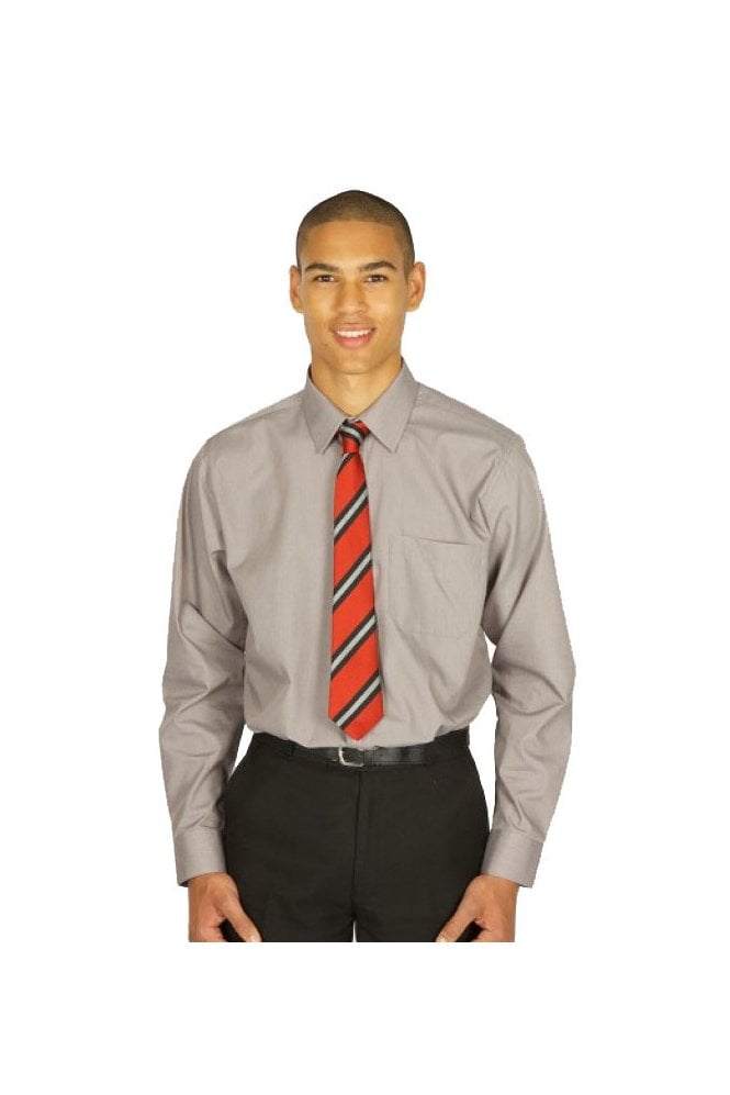 Boys Long Sleeve (Twin Pack) Shirt - Grey