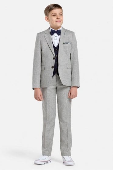Boys Nicky Three Piece Suit – Sage