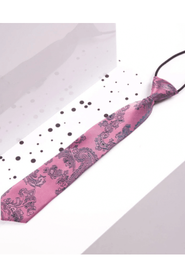 Boys Paisley Tie - Pink