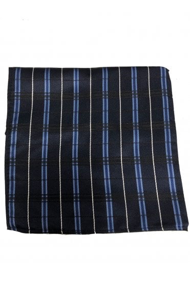 Boys Pocket Square - Blue Check