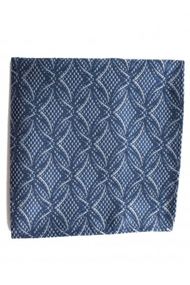Boys Pocket Square - Blue Pattern