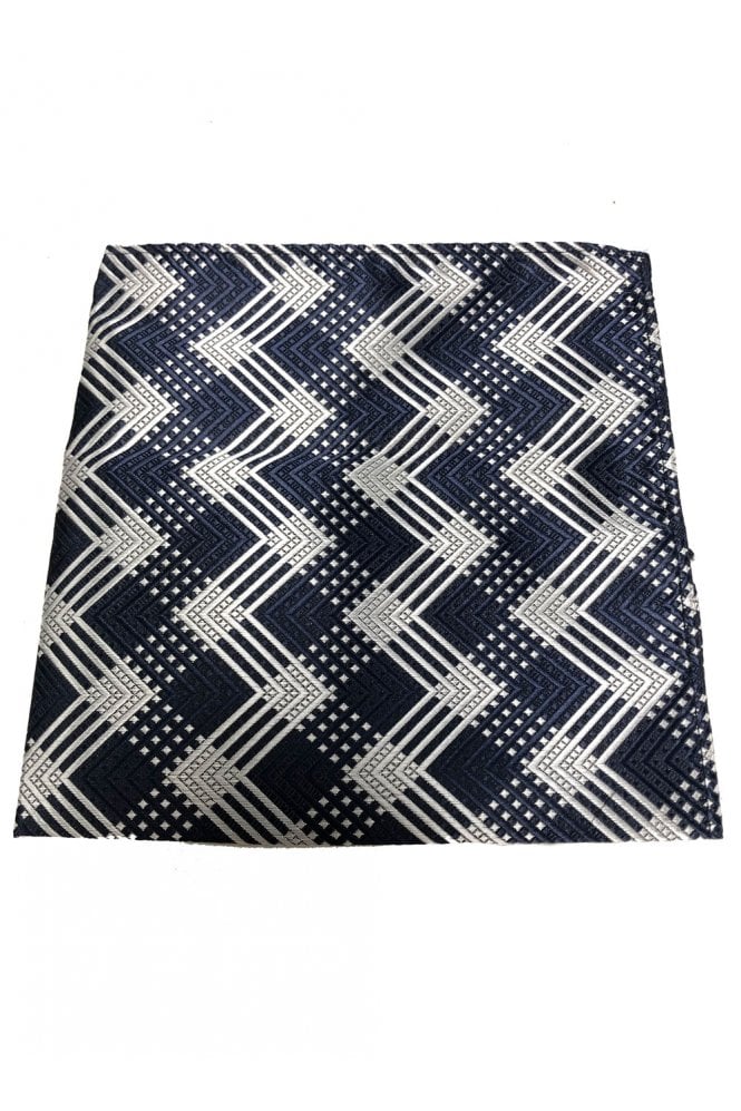 Boys Pocket Square - Blue Pattern