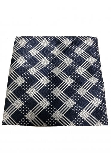 Boys Pocket Square - Blue Pattern