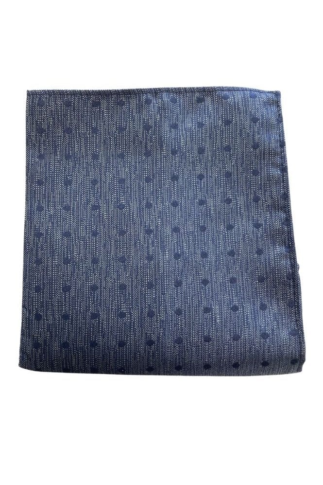 Boys Pocket Square - Dark Blue Dot