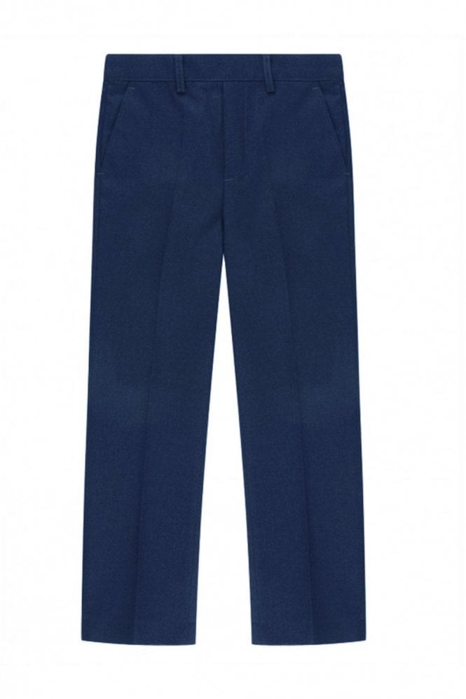 Boys 'Robert' Plus Fit School Trousers - Navy