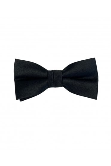 Boys Satin Bow Tie – Black