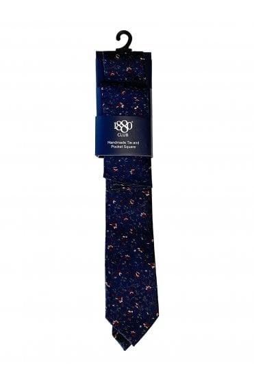 Boys Tie and Pocket Square - Navy