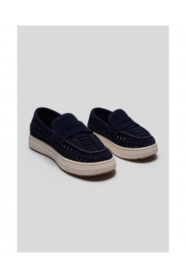 Boys Troy Loafers – Navy
