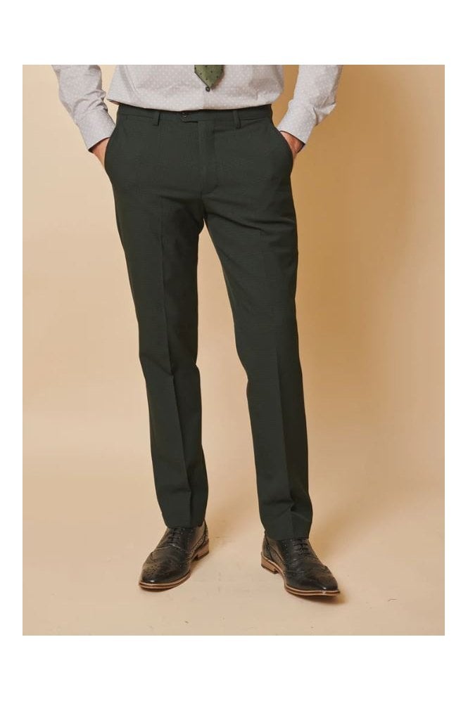Bromley Check Trousers – Olive