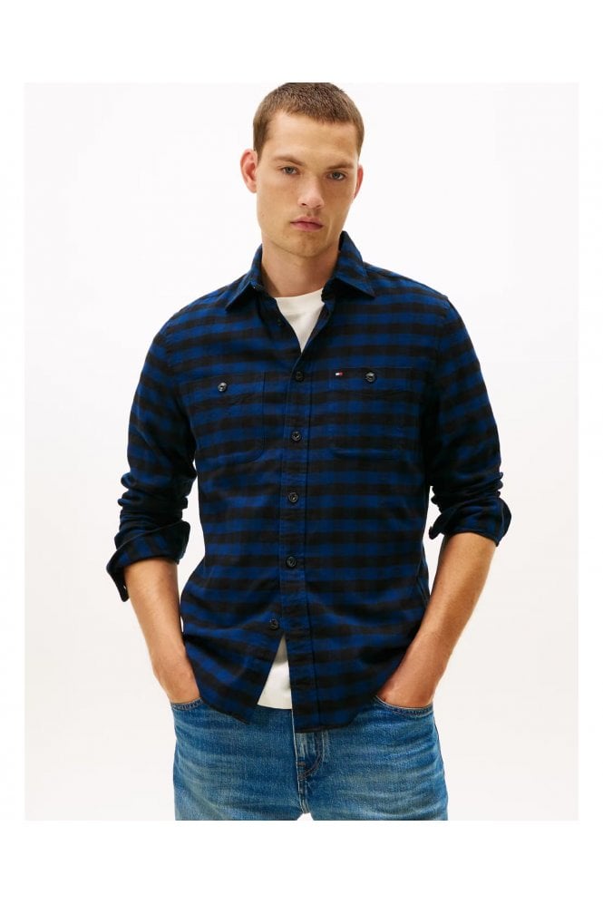 Buffalo Check Regular Fit Shirt - Night Sky
