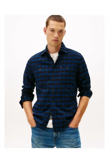Buffalo Check Regular Fit Shirt - Night Sky