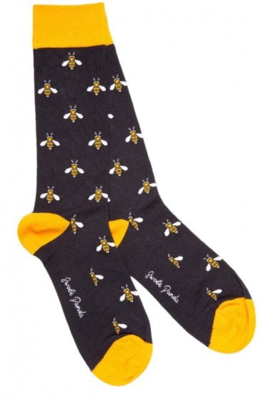 Bumblebee Bamboo Socks - Navy