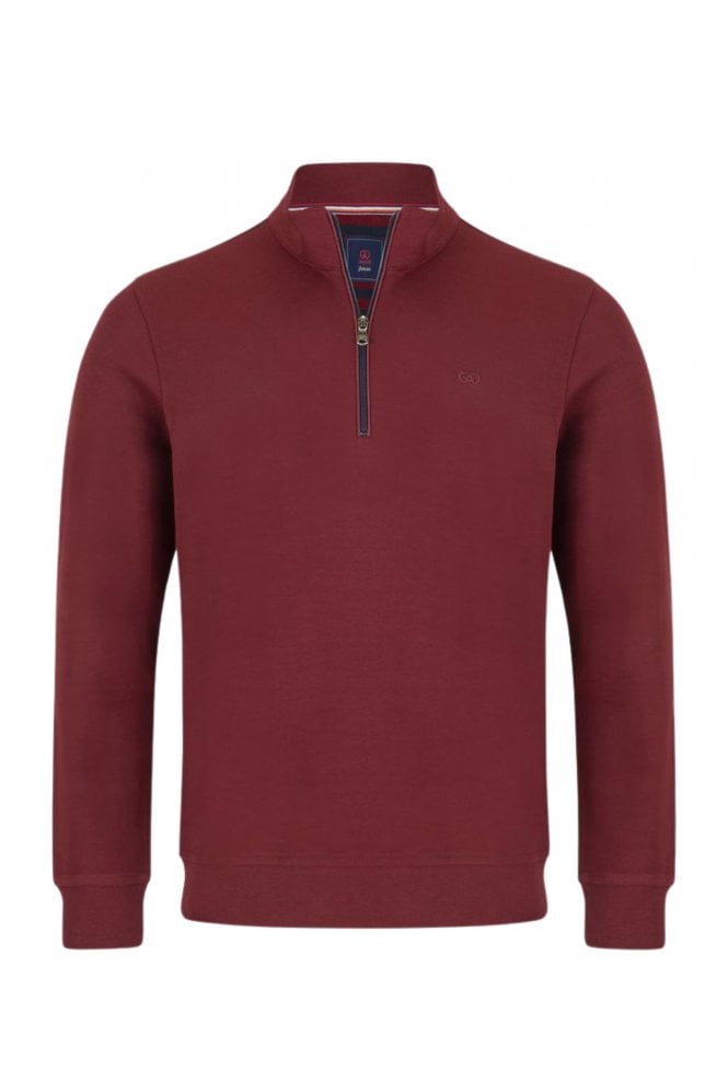 Canada Zip Neck Sweatshirt – Burgundy