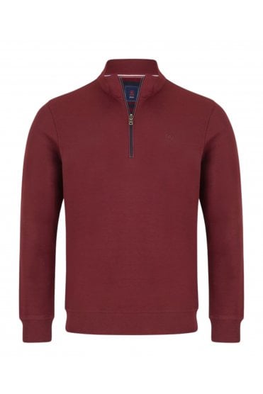 Canada Zip Neck Sweatshirt – Burgundy