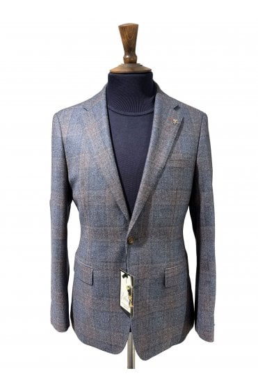 Check Jacket - Blue