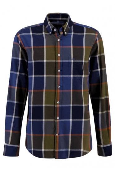Check Pattern Cotton Shirt – Deep Forest