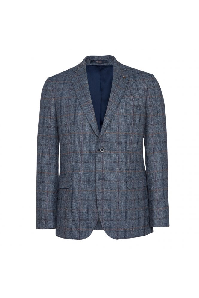Clady Tweed Jacket – Blue Check
