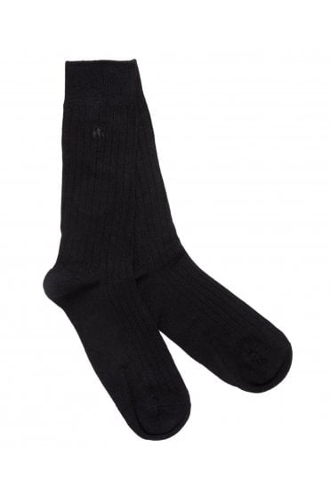 Classic Bamboo Socks - Jet Black