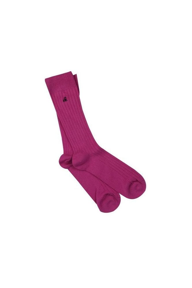 Classic Bamboo Socks - Rich Pink
